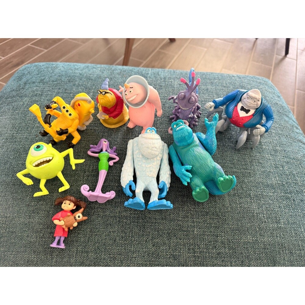 Monsters Inc Figures lot of 10 Disney Pixar McDonalds Meal Toys Vintage 2001